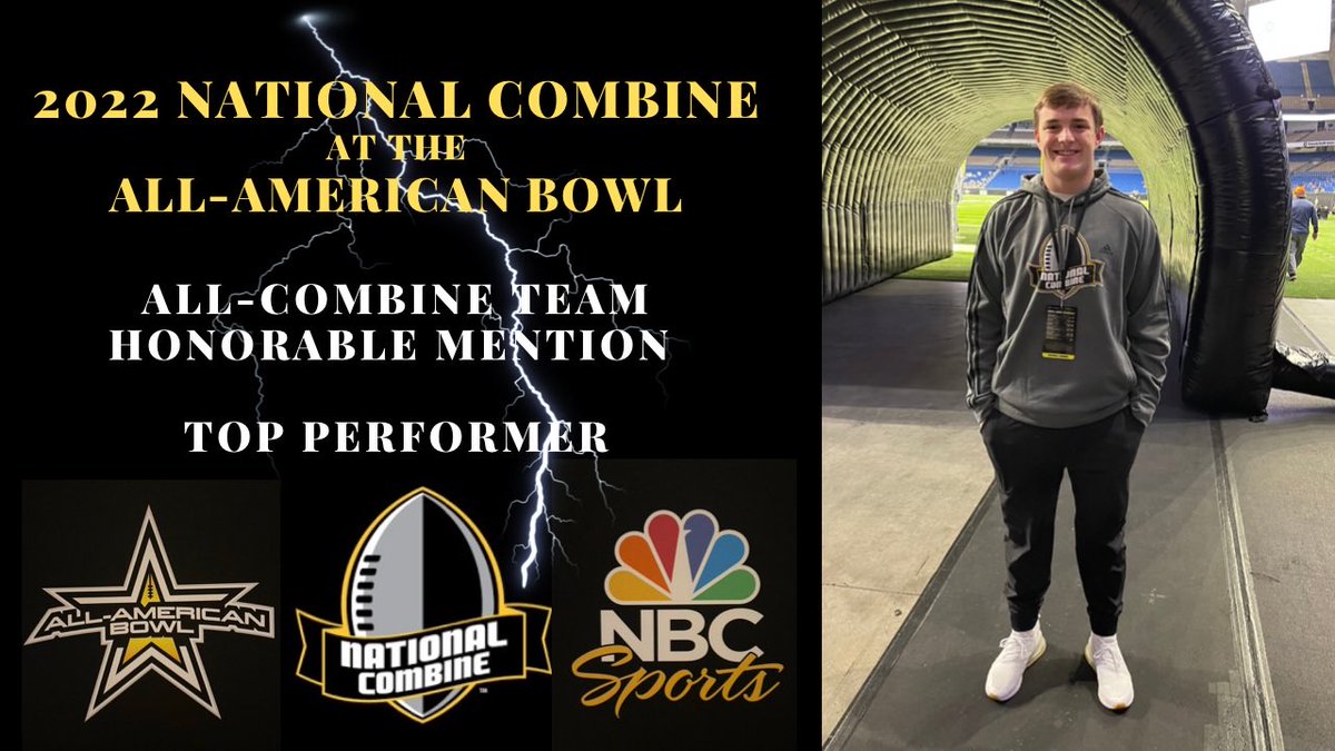 Parker Leise (@leiseparker) on Twitter photo ⭐️⭐️NATIONAL COMBINE at the ALL-AMERICAN BOWL⭐️⭐️
ALL COMBINE TEAM HIGHLIGHT
<a href="/AABonNBC/">Navy All-American Bowl</a> <a href="/FBUcamp/">Football University</a> @SWiltfong247 <a href="/TomLoy247/">Tom Loy</a> <a href="/AllenTrieu/">Allen Trieu</a> <a href="/810varsity/">810 Varsity</a> <a href="/Epic7Midwest/">Epic7Midwest</a> <a href="/6starfootballKS/">Six Star Football | KANSAS</a> <a href="/CoachHoover/">Justin Hoover</a>
youtu.be/yCKCitTO-Wc ⭐️⭐️NATIONAL COMBINE at the ALL-AMERICAN BOWL⭐️⭐️
ALL COMBINE TEAM HIGHLIGHT
<a href="/AABonNBC/">Navy All-American Bowl</a> <a href="/FBUcamp/">Football University</a> @SWiltfong247 <a href="/TomLoy247/">Tom Loy</a> <a href="/AllenTrieu/">Allen Trieu</a> <a href="/810varsity/">810 Varsity</a> <a href="/Epic7Midwest/">Epic7Midwest</a> <a href="/6starfootballKS/">Six Star Football | KANSAS</a> <a href="/CoachHoover/">Justin Hoover</a>
youtu.be/yCKCitTO-Wc
