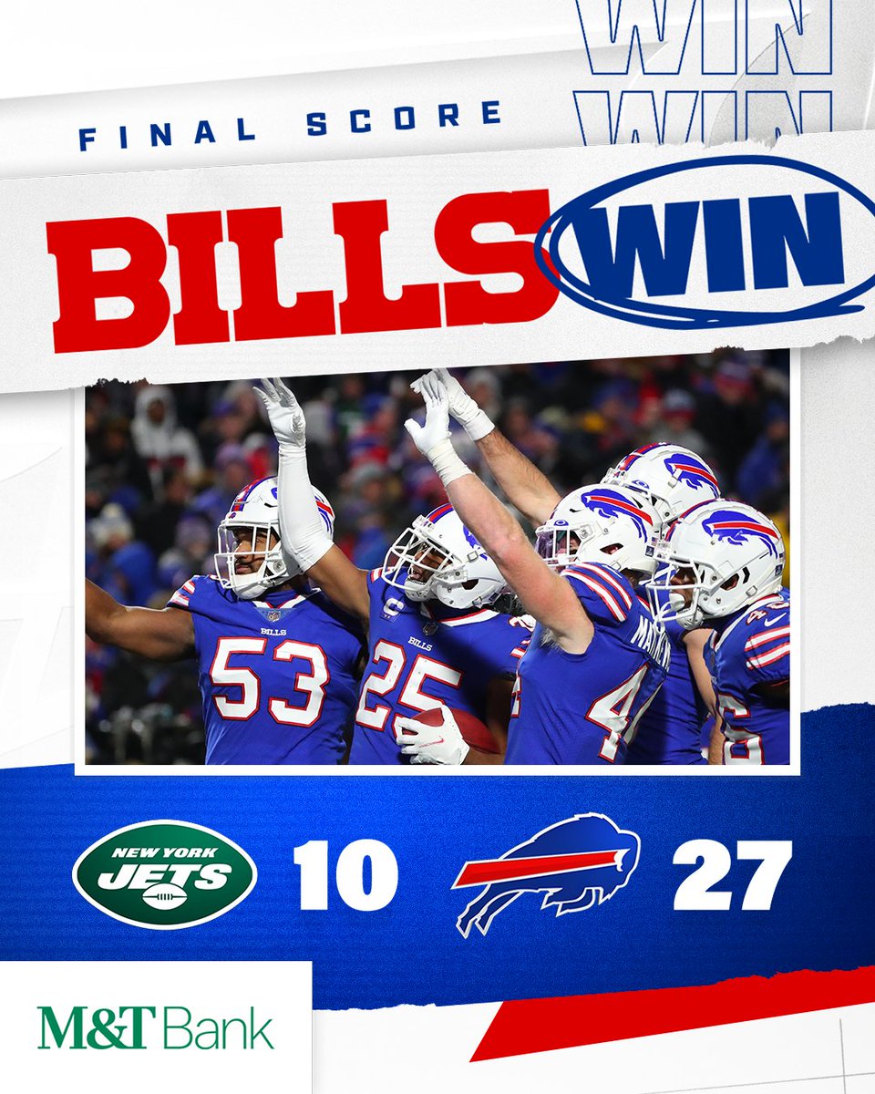 BILLS WIN!!!!!

#NYJvsBUF | #BillsMafia