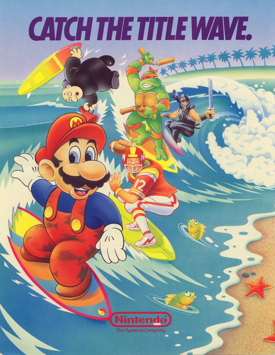jcmartinezm82's tweet photo. #Nintendo PlayChoice-10 "Catch the Title Wave" - Ad Flyer (1989)

#RetroGaming #RetroGames #RetroGamer #PlayChoice10 https://t.co/WbQ6BgEQgS