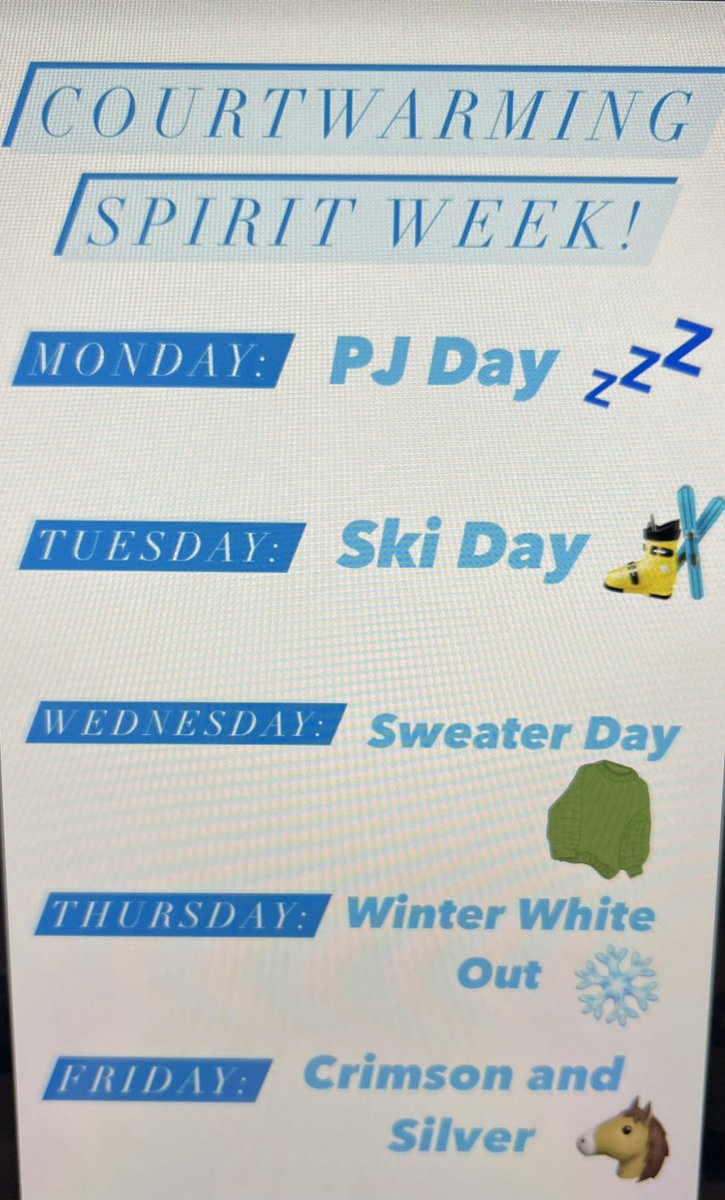 This week is spirit week!