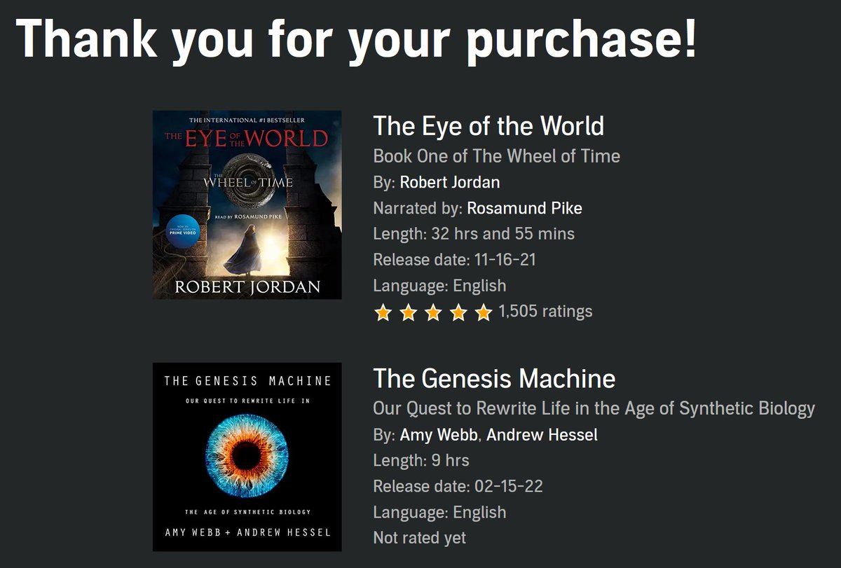 BrotherJeffre's tweet photo. @amywebb 
Great episode of @TWiT, &amp; I pre-purchased #TheGenesisMachine via @audible_com https://t.co/jAsrixE268