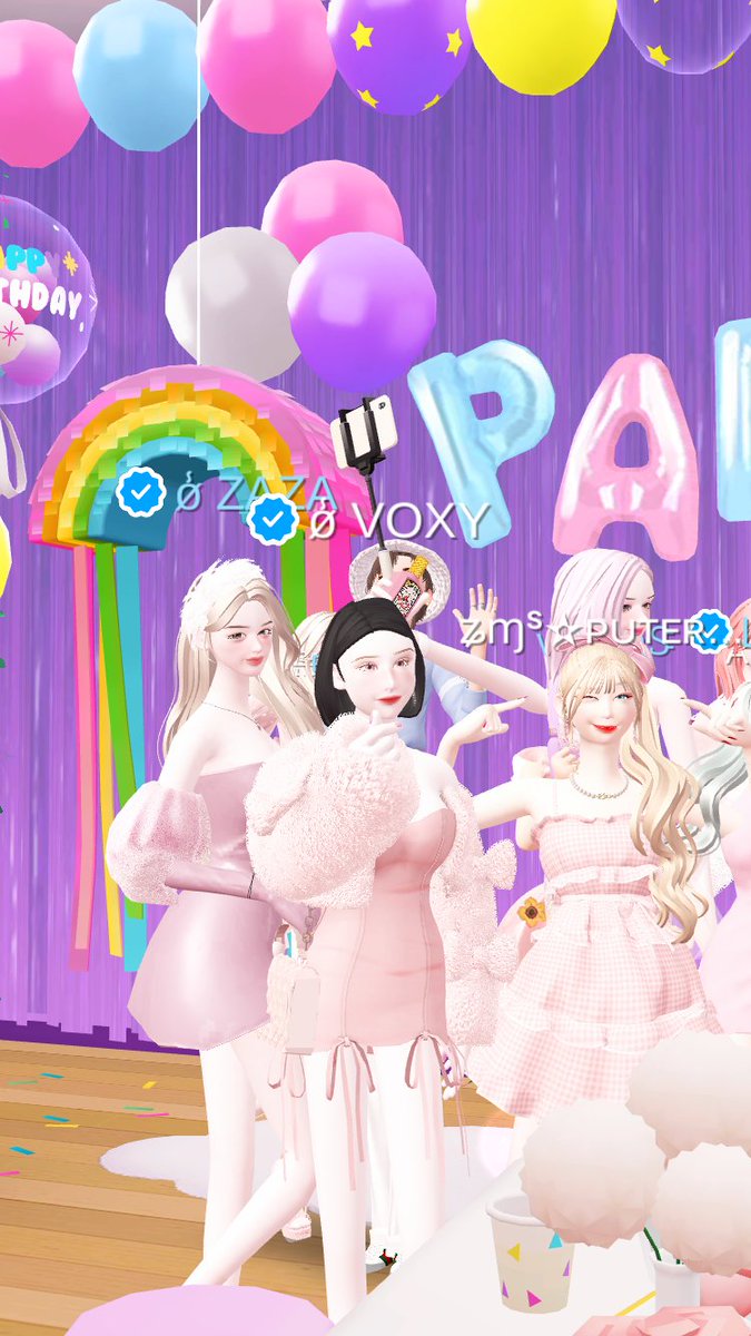VoxyZpt's tweet photo. Birthday Party 
My Friends Verna ✨🎂💗
Happy Birthday Wish u all the best @vernazpt 

@zepeto_official
#birthday #ZEPETO #metaverses #3dcharacter https://t.co/o1ny3ZrU9z