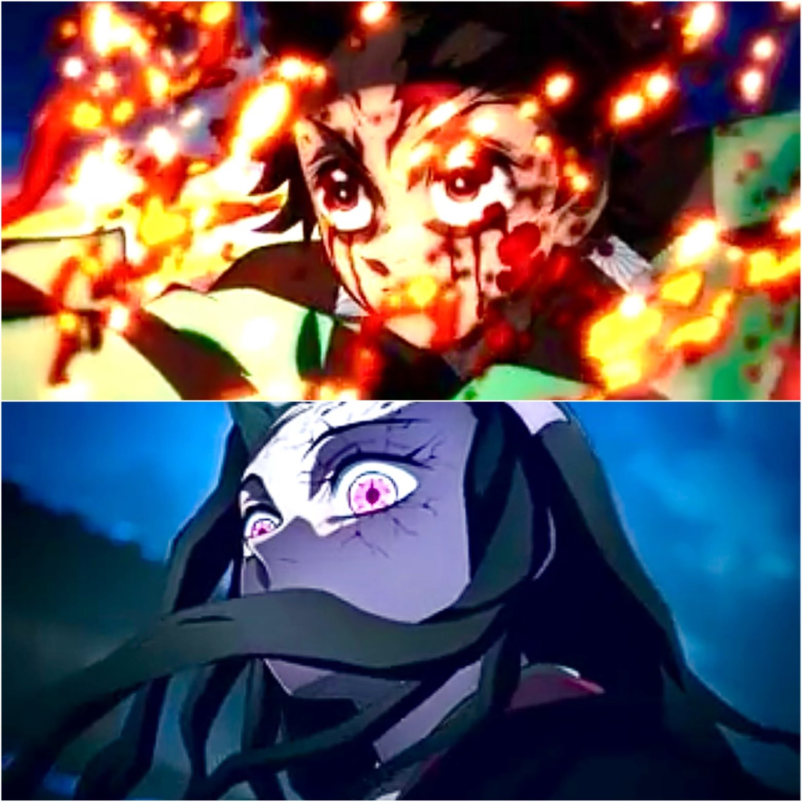 ゆーみん Mtf 昨日は寝不足だったせいで 鬼滅の刃のopの途中で寝落ちてしまった 当然 進撃の巨人もスルーw なのでさっき動画で観たけど 炭治郎凄い 覚醒してる って思ったら禰 豆子も覚醒したー めちゃくちゃカッコイイ 鬼滅の刃遊郭編