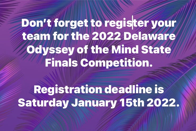 Delaware Odyssey of the Mind tweet media