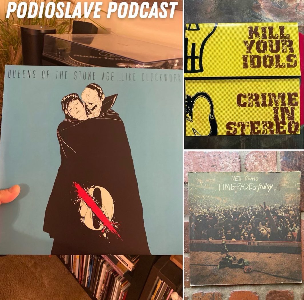 Podioslave's tweet photo. A “better late than never” version of #SundaySpins….what’re you spinning tonight? 

#vinyl #qotsa #crimeinstereo #neilyoung #vinylnerds https://t.co/mBslFjg9ok