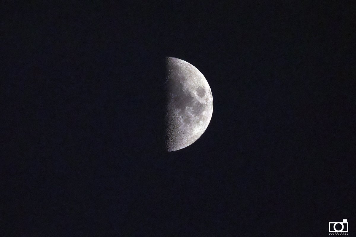 positively4ever's tweet photo. Half moon tonight in January #nlwx #weathernl #moon #JanuaryMoon https://t.co/U7pILJinaR