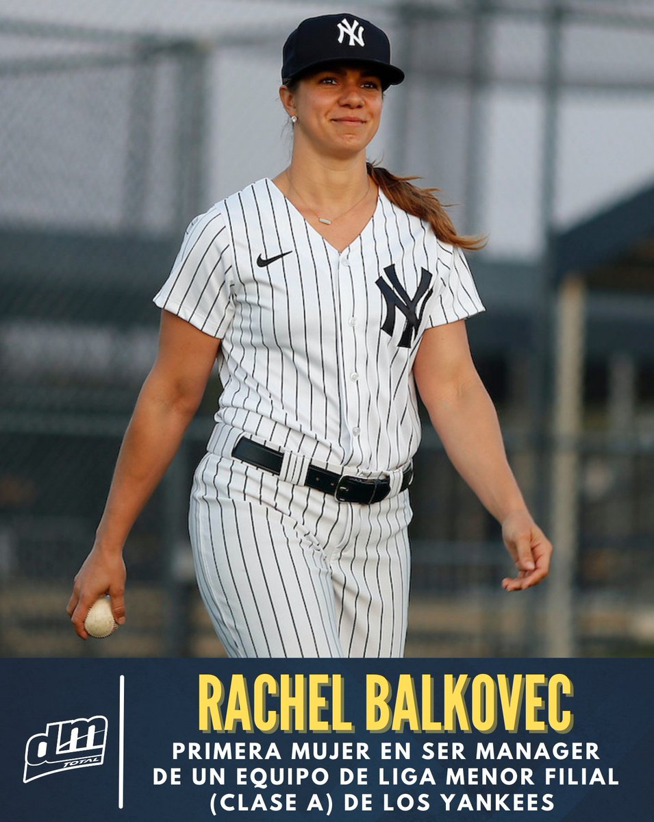 🚨HISTORICO 🚨
Los Yankees contratan a Rachel Balkovec como manager de la sucursal clase A (Tampa Tarpons)
Rachel se desempeño como coach de bateo en la organización.
#dmtotal

#MLB #beisbol #yankees #baseball #beis

📸Skutt catholic.
