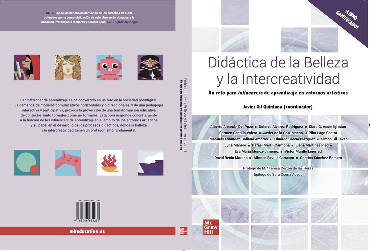 javiergilquinta's tweet photo. Didáctica de la belleza y la intercreatividad. Un reto para influencers de aprendizaje en entornos artísticos. Una obra bella, intercreativa, innovadora y lúdica. ¡Flipante! La recaudación será destinada a ONG. Gracias a todas las autoras y autores. https://t.co/3TXb8P3SCh https://t.co/gHCjHv5lT3