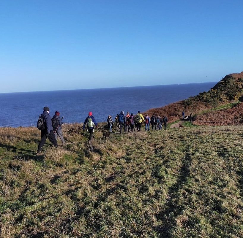HikeNorfolk's tweet photo. A few more shots from todays Southrepps 11 miler led by Susanna. Check out those waves at Cromer!  #hikenorfolk #ramblersgb #hiking #walkinginnorfolk #cromer #norfolkcoast #walkinggroup https://t.co/qtCvwfxPdZ