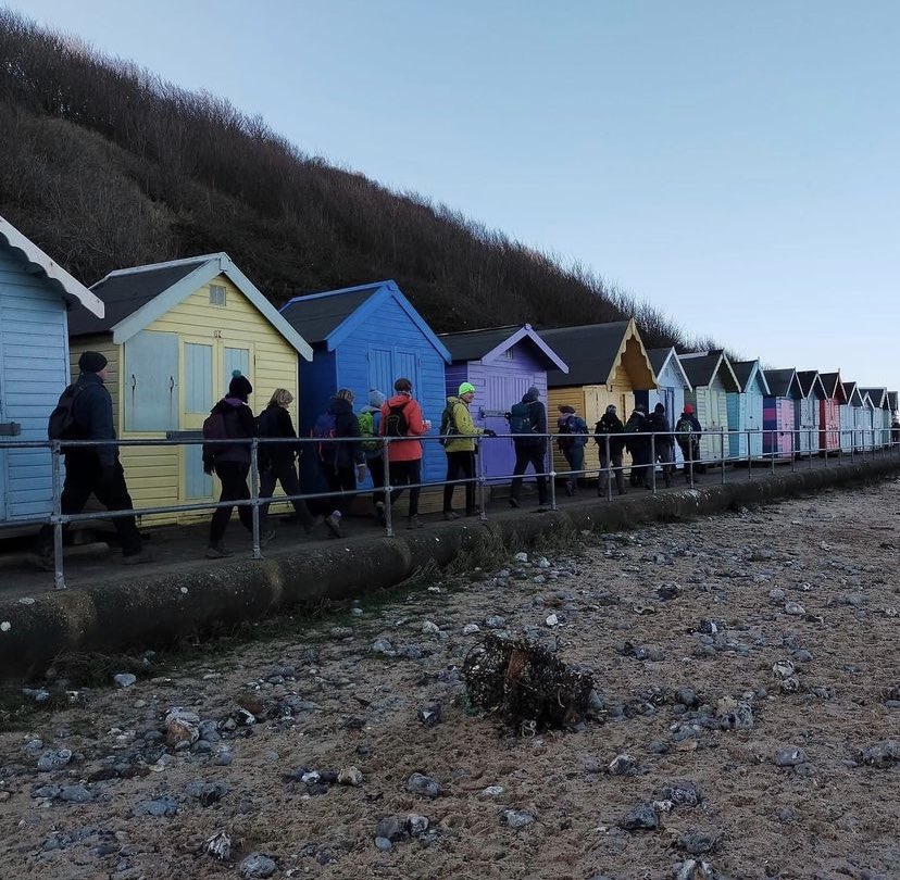 HikeNorfolk's tweet photo. A few more shots from todays Southrepps 11 miler led by Susanna. Check out those waves at Cromer!  #hikenorfolk #ramblersgb #hiking #walkinginnorfolk #cromer #norfolkcoast #walkinggroup https://t.co/qtCvwfxPdZ