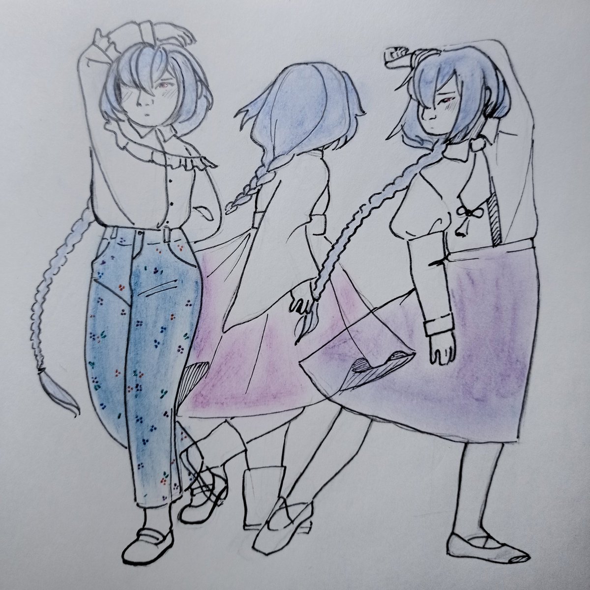 Alex_Lunarq's tweet photo. I think, Qiqi in Modern!AU is a little cute dancer!
She isn't my favourite character, but I like her story and disign, so... Why not?
One day I'll make a story for all Teywat world in modern... One day,,,,, 

#GenshinImpact 
#Qiqi https://t.co/RleH18ACkY