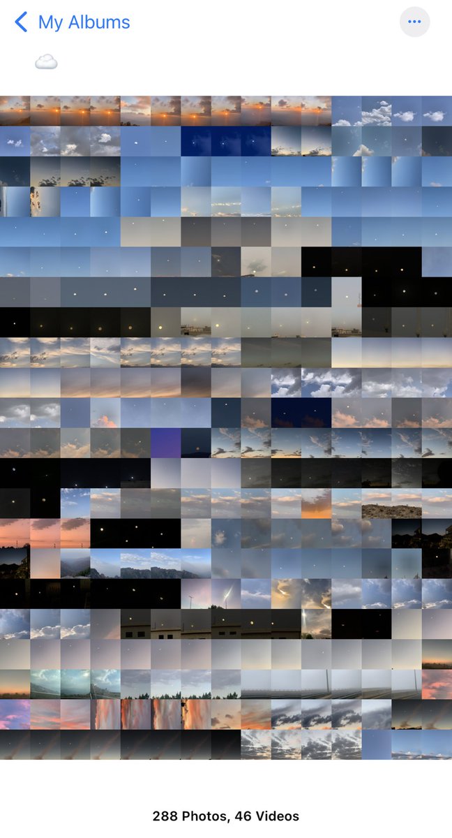 my 2021 moon/clouds collection