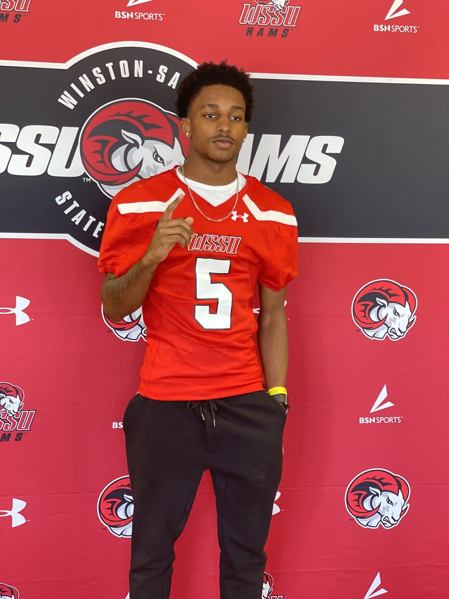 matthewpslade's tweet photo. Thanks Coach Massey and the entire WSSU Coaching Staff for such an awesome Official visit yesterday.  My Mom and I appreciate the Rams’ hospitality. @CoachKamSmith @HarrelsonEarl @WSSURamFootball @atimmons1980 @KHSCDFootball @KHSSportsMedia https://t.co/KyTSmG6BFq