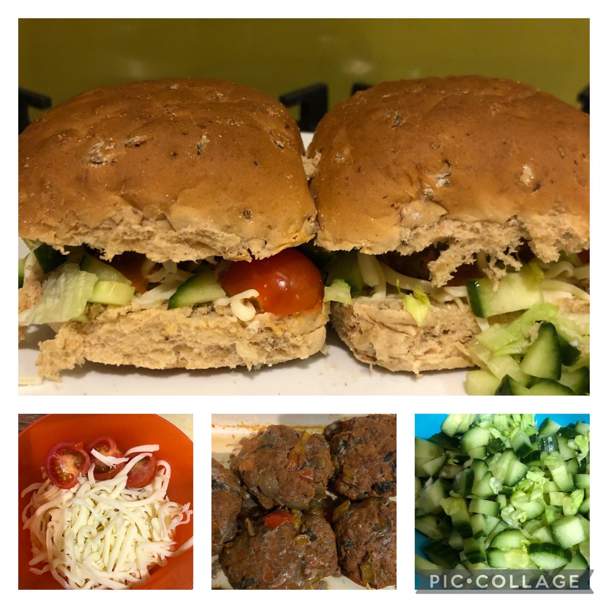 ScottishDadLife's tweet photo. Fajita burgers! 
New invention or not?! 🤔 
Cooked off 🧅 🧄 🫑 🍄 &amp; added smoked paprika.
Mixed in with lean beef into burgers &amp; baked in the oven for about 20 mins.
My boys then made up the rolls &amp; extra bits &amp; pieces themselves &amp; scoffed the lot! 
@nandosuk added for grown ups https://t.co/7uXSaSxf5x