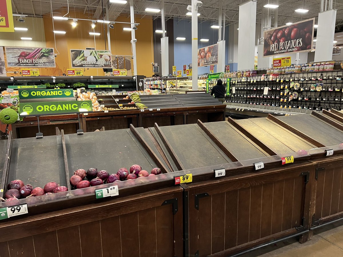 No trucks across the pass means no groceries on the shelves - from Spokane’s Fred Meyer