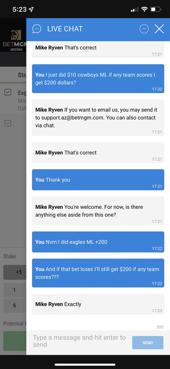 IssacDHarper's tweet photo. @BetMGM your customer service is horrible, robbed me for my money!

Now I’m getting emails stating I’m not eligible but the previous night your own representative gave me this offer and told me to do so. https://t.co/vxW9w3fVDF