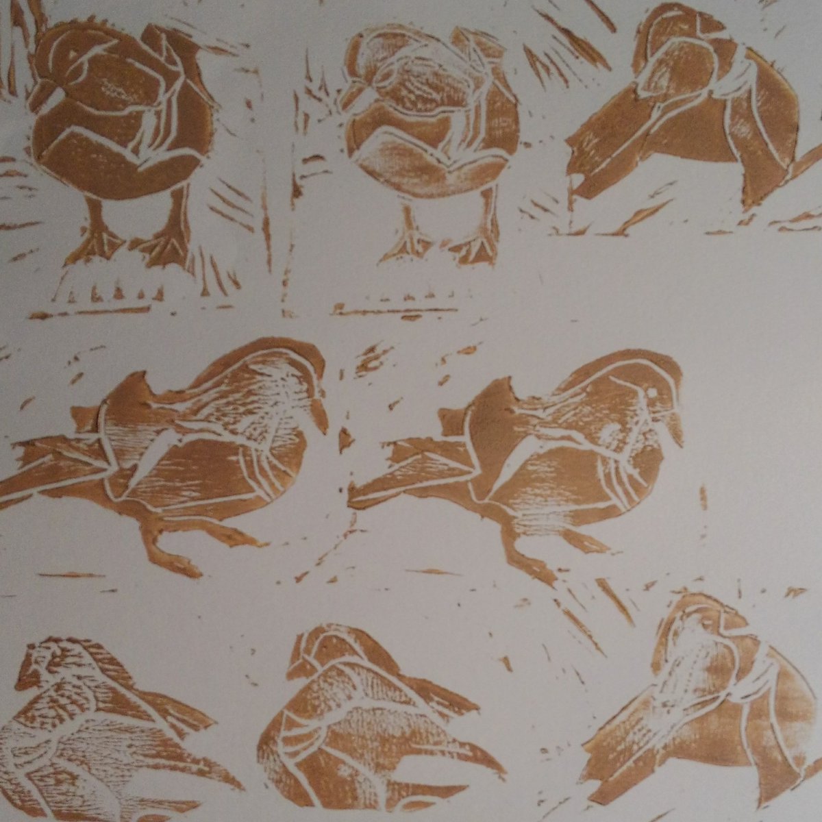 jnj2day's tweet photo. #hotduck #blockprint using #speedball for @Spoonflower challenge 🦆 https://t.co/A8MATlIvSG