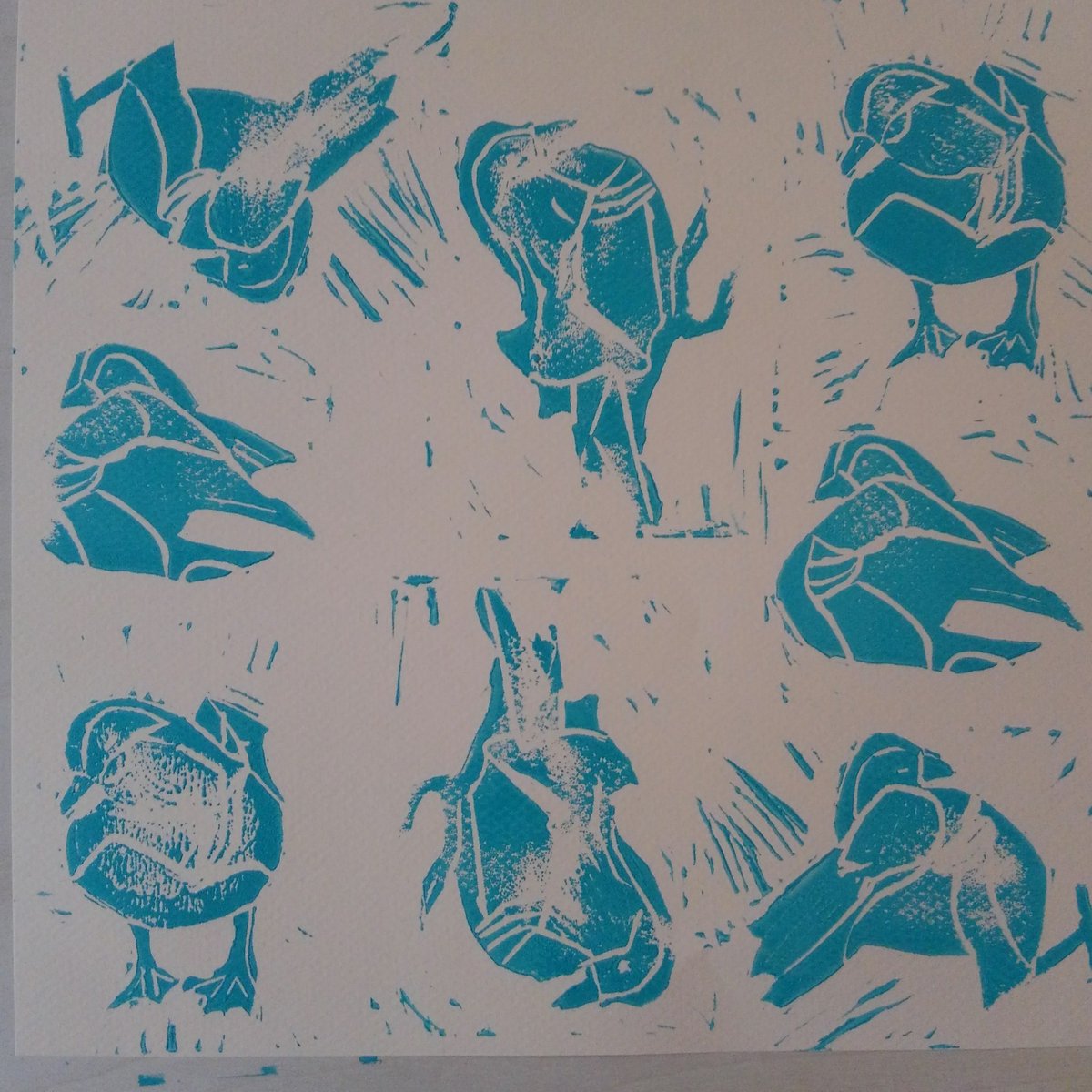 jnj2day's tweet photo. #hotduck #blockprint using #speedball for @Spoonflower challenge 🦆 https://t.co/A8MATlIvSG