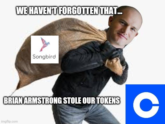 xrpmemeguy's tweet photo. I don't feel very protected @GaryGensler  @SECGov 

I would have received 80 000
Songbird tokens. But instead a billionaire decided to keep them.

@coinbase  is a publicly traded company and under your actual jurisdiction. https://t.co/lTPvJocTP5