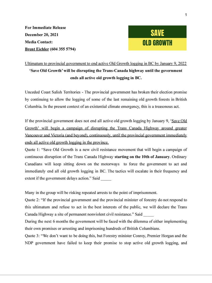 ForestsForever4's tweet photo. So now these eco terrorists are issuing ultimatums to our government &amp; if their demands are not met, they will be disrupting our Trans-Canada highways? Who the h3ll do they think they are?!! 😡 
#EnoughIsEnough #StandUpBC #ForestryTruth @BCRCMP @Adam_Stirling https://t.co/eQspGPqXbk