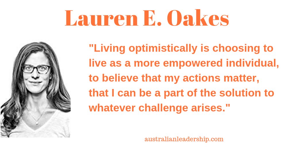 Centre4Optimism's tweet photo. "Living #optimistically is choosing to live as a more empowered individual, to believe that my actions matter, that I can be a part of the solution to whatever challenge arises."
The brilliance of Lauren E. Oakes @OakesLE @Stanford @TheWCS!

https://t.co/tszw4GSrd6 https://t.co/U06R28bfRW