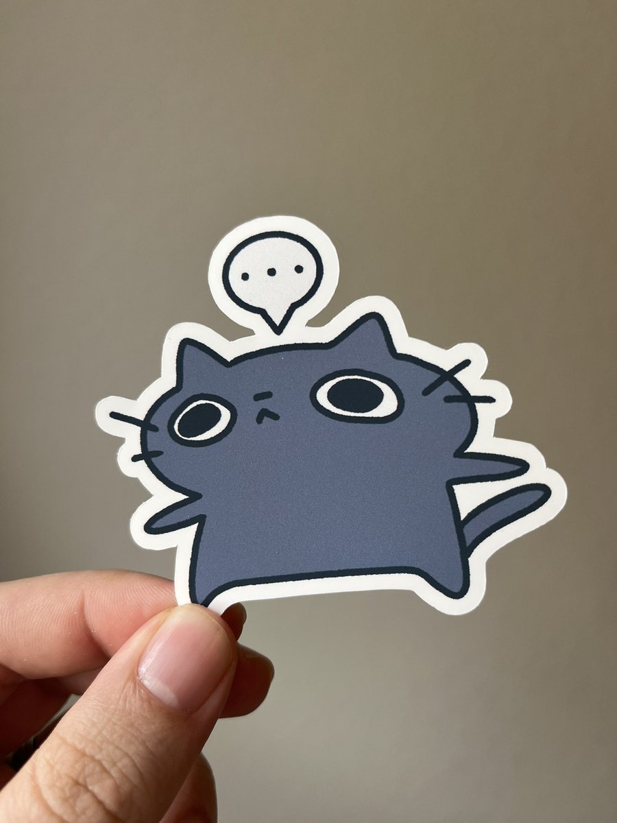 New sticker coming! #sticker #cat #etsy