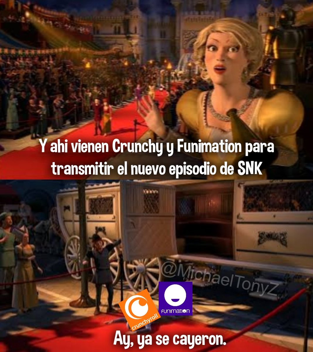 MichaelTonyZ's tweet photo. Terrible el caso, a esperar a que se estabilice los servidores. 
#Crunchyroll #Funimation https://t.co/KAjn2UxnQA
