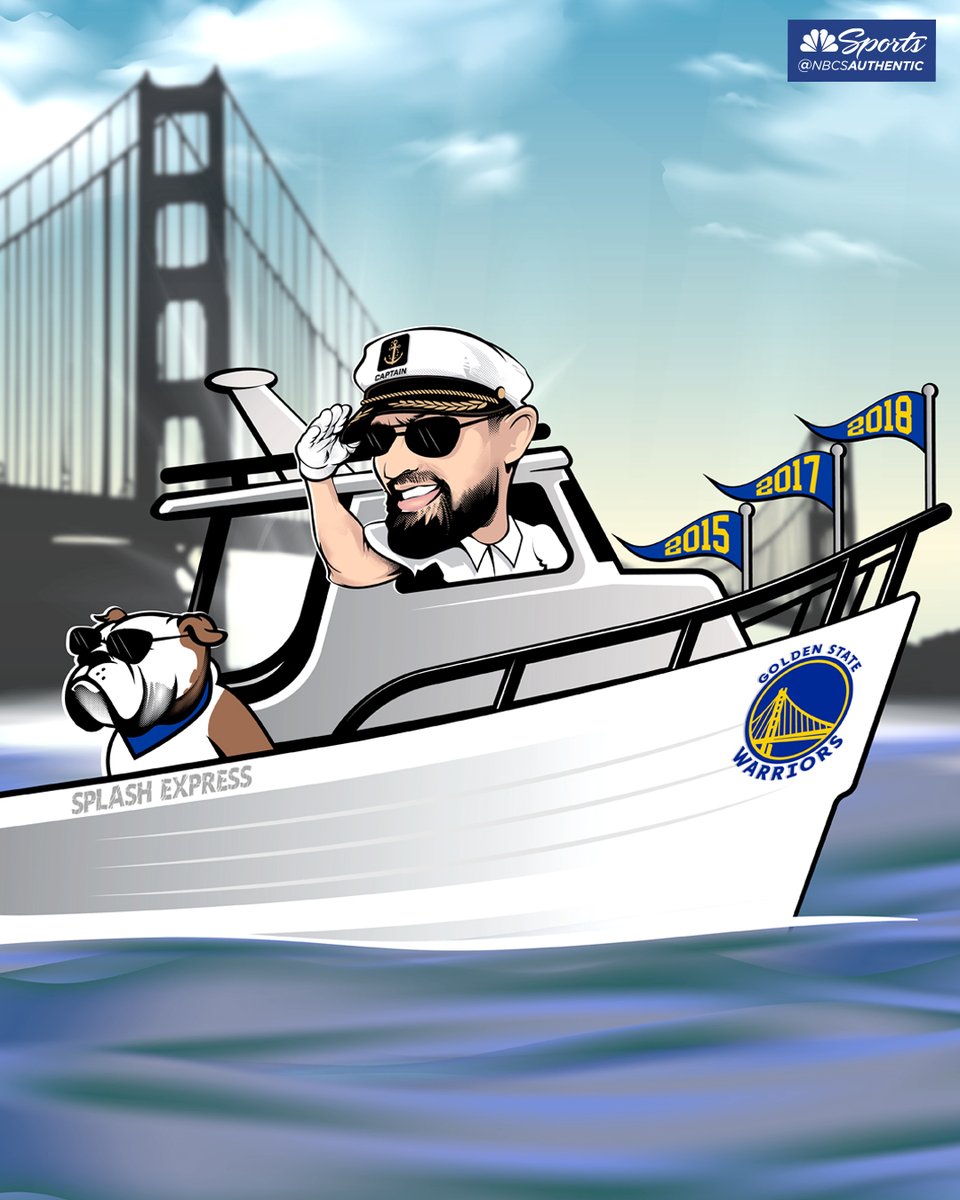 NBCSWarriors's tweet photo. Captain Klay heading back to work 👨‍✈️🌊 https://t.co/uk1KKAuBMK