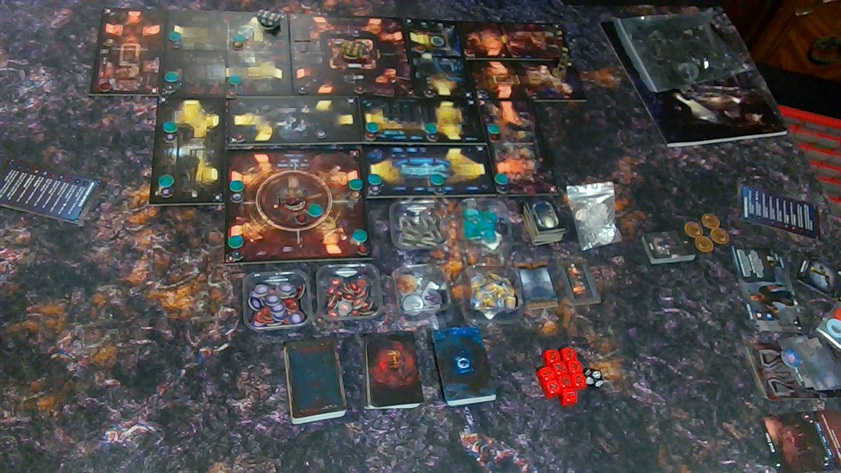 TheBlackKristy1's tweet photo. I'm done with drama farming today. I am about to go get tacos and beer. Then we are going to play Deep Madness. We've never played. We'll stream it too. From what I understand it's coop underwater Aliens. 🤷🏿♀️#tabletopgaming #ttrpg #ttrpgfamily #boardgame #DeepMadness https://t.co/3Ch6cYHXXQ