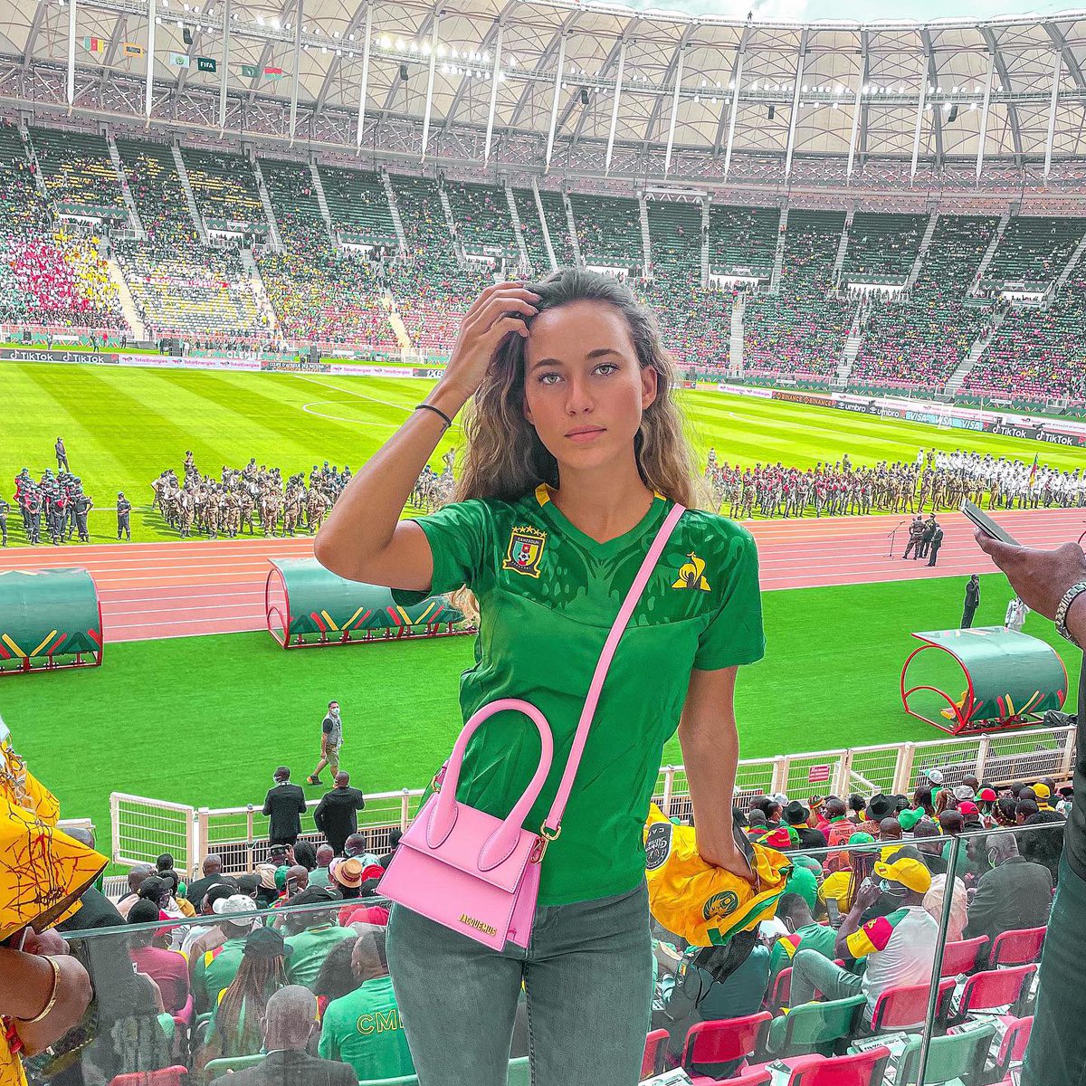 Encore moi aux couleurs de mon pays. En tout cas nous avons gagné 🇨🇲🦁