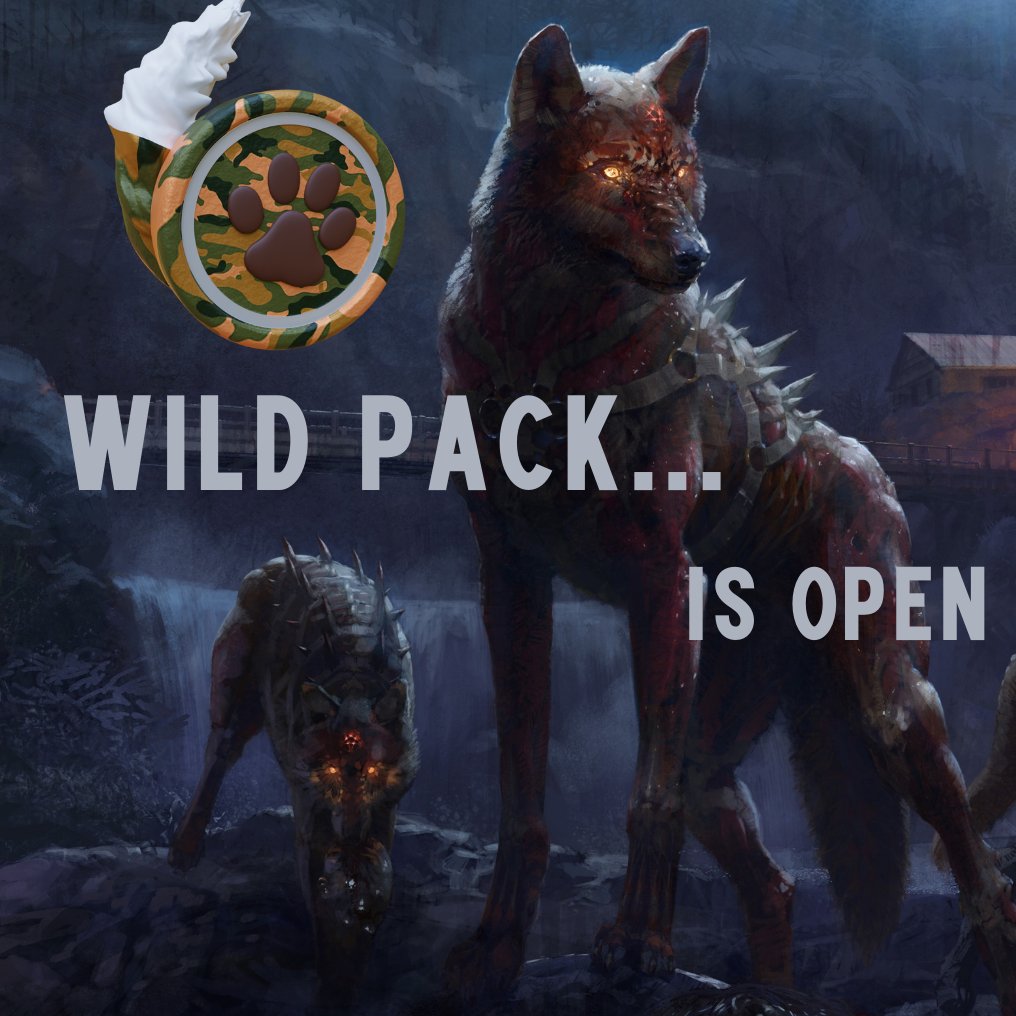 Wildpackwolves's tweet photo. WILD PACK is open in the Wolf's Den.
https://t.co/w8gN10ouKF to choose your primary wolf and join.
Then find us in the Wild Pack exclusive chat in discord.
#StayWild #WildPackWolves @Hungrywolvesnft https://t.co/bVgwZJcGGe