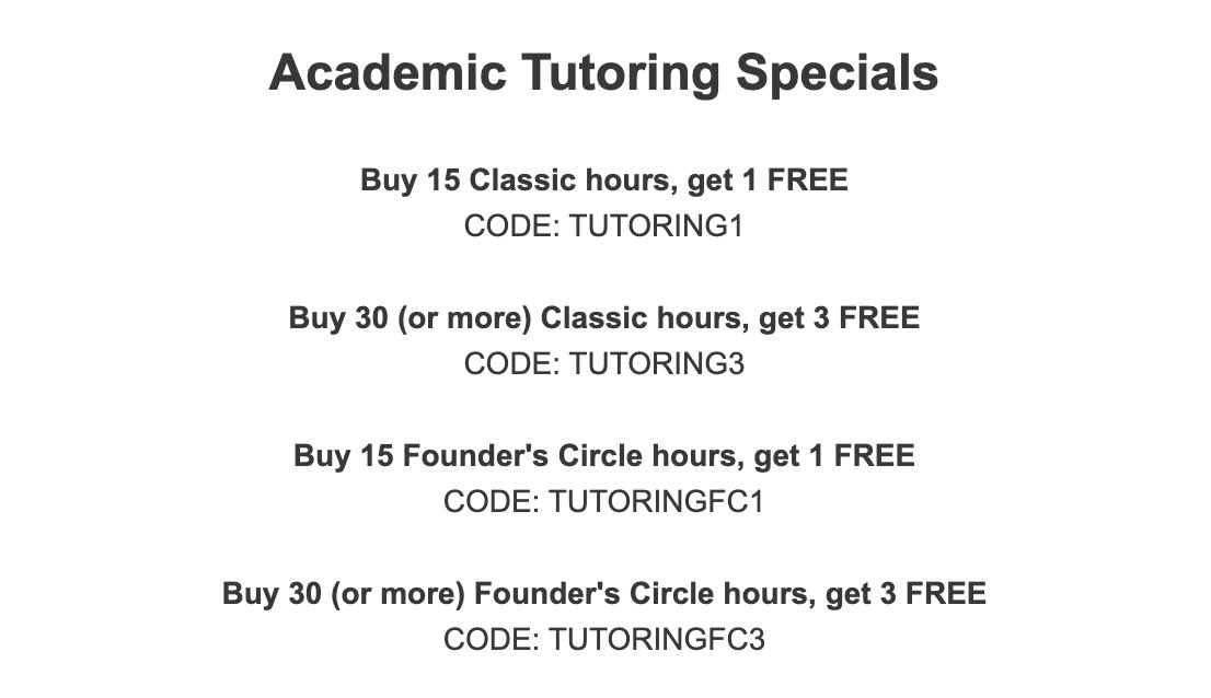 GECollegePrep's tweet photo. Get better grades in 2022 with academic tutoring! Hours valid for remote academic tutoring services only. Discount expires on 1/24/22 at 11:59pm PST. #tutoring #tutoringservices #newyearnewme #2022goals #discountcode https://t.co/wGn5shxfDz