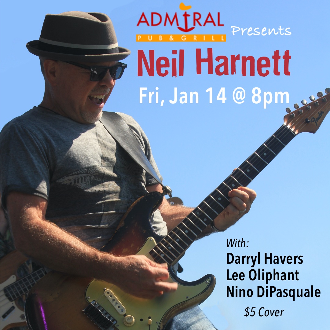 NeilHarnett's tweet photo. Fri, Jan 14, 8-11pm, Admiral Pub &amp; Grill. Rockin' out with Darryl Havers, Nino DiPasquale &amp; Lee Oliphant. We'll be playing a diverse range of material from blues, rock, originals and places in between. Vax required. $5 cover. 4125 E Hastings St, Burnaby https://t.co/PEbH4cAr84 https://t.co/BqMK2N7wmD