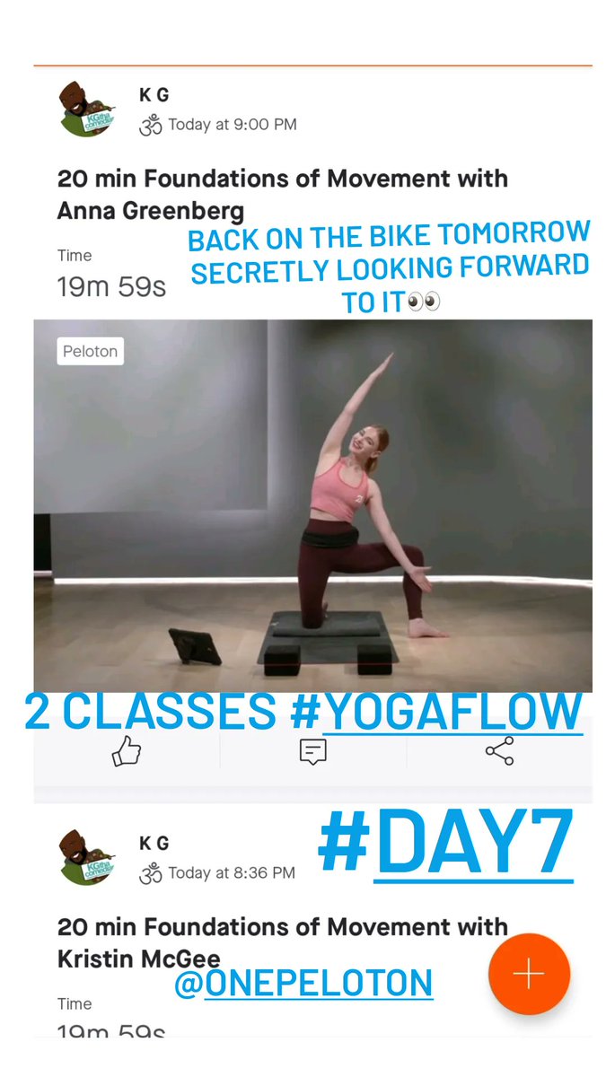 KGthaComedian's tweet photo. Day 7 back on the bike tomorrow lets go 💣 #RoadToSeptember I did two Yoga classes today 😁 https://t.co/dubUBUAn6R