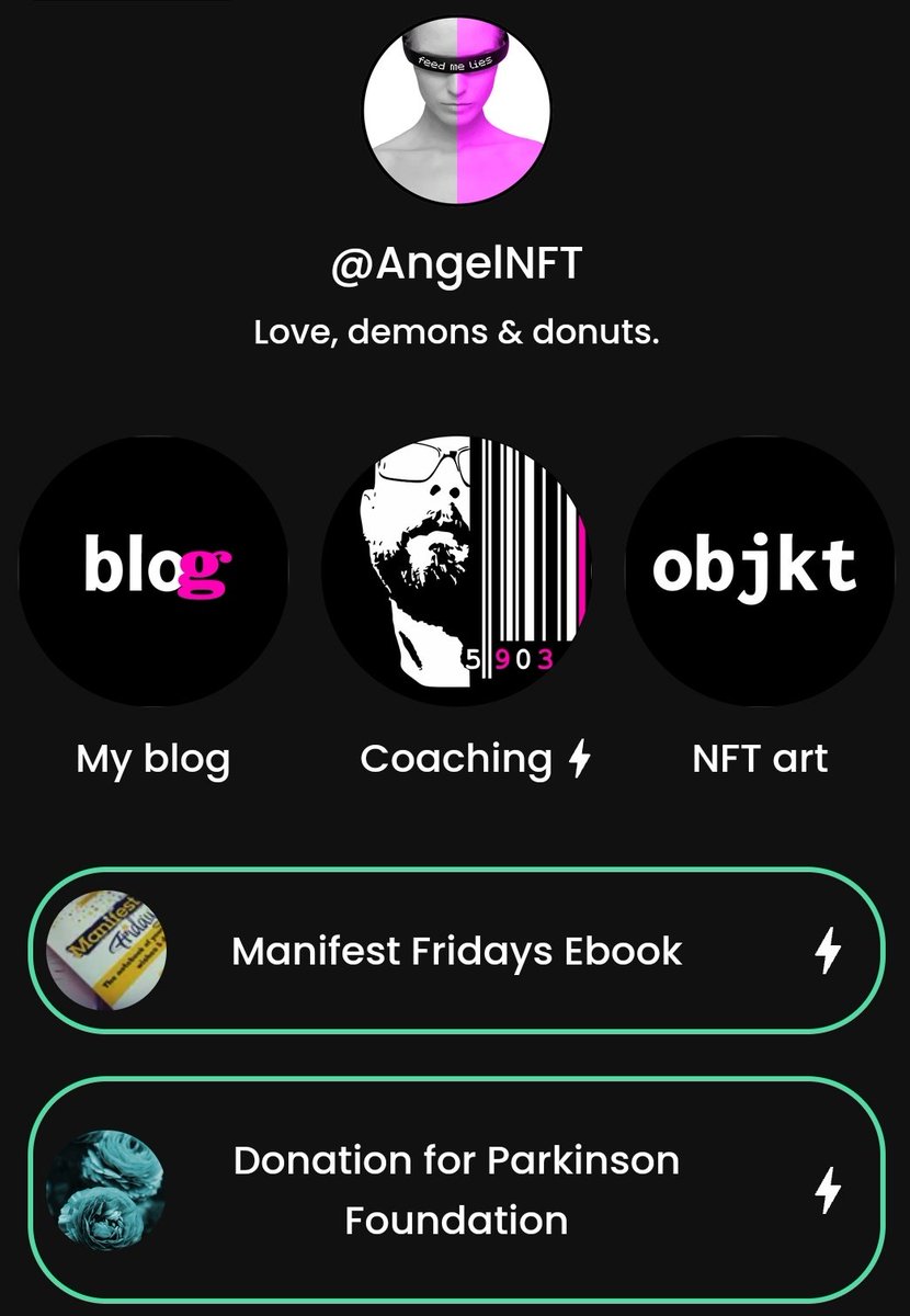 Ang3lnftart's tweet photo. I love how many things you can do with Koji's new bio platform!
You can check out more here https://t.co/LmIIqwSByf and create yours too.
#madewithKoji #NFTcommunity https://t.co/EWwKNK7waK