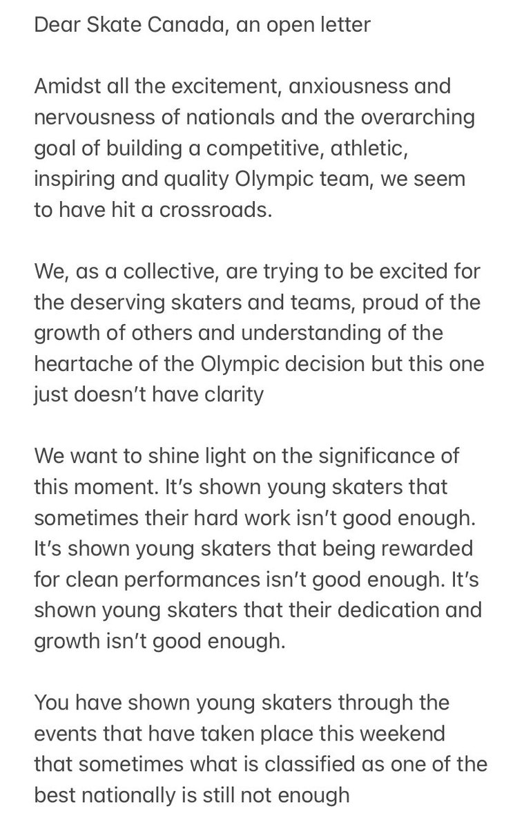 PojesMane's tweet photo. Dear @SkateCanada an open letter #CTNats22 https://t.co/ar2uHmhgo2