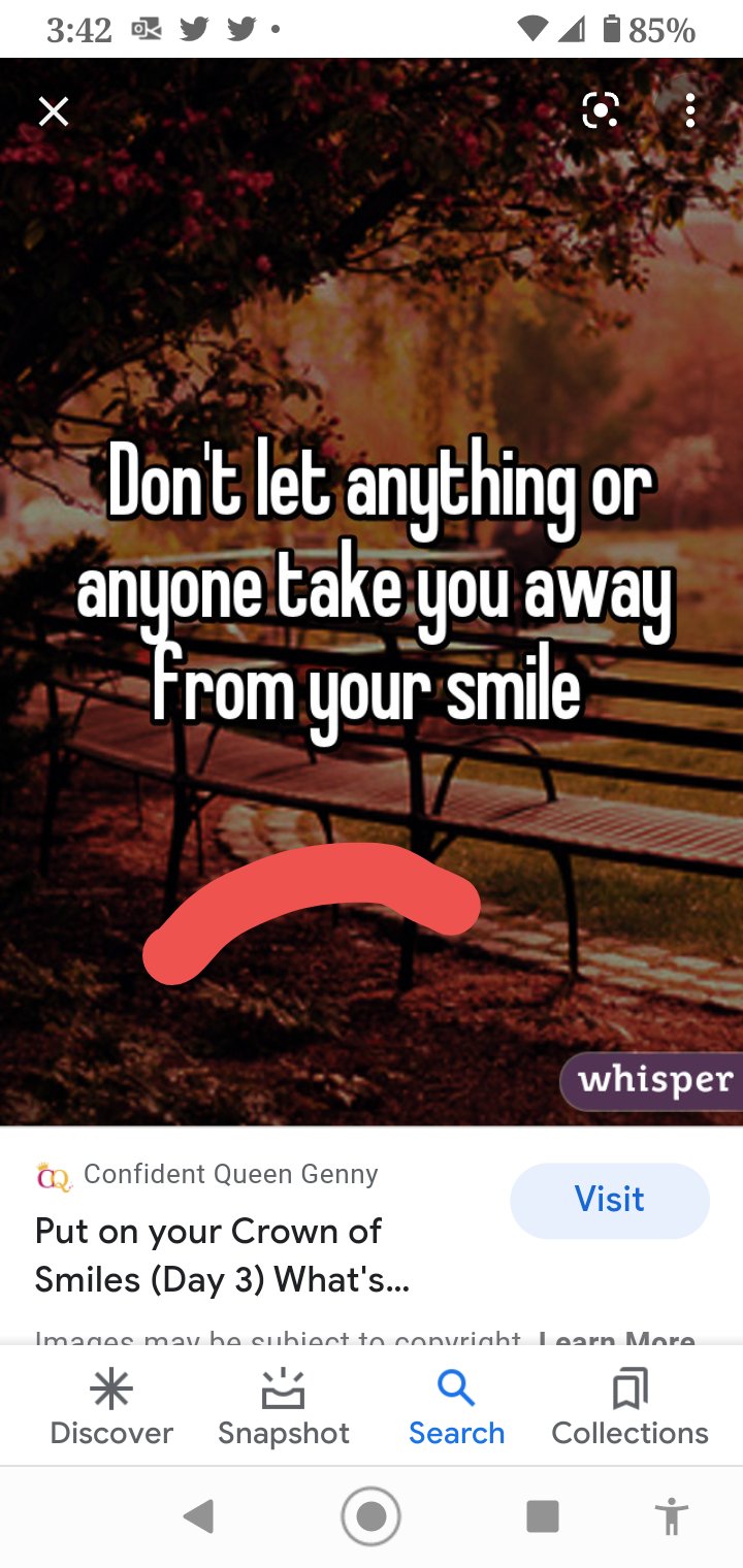 Xavier Garmilla. Don't let People or Circumstances change your Perspective or change your Smile. In other words, don't let people take away your inner happiness! https://t.co/YViF0HiM5a