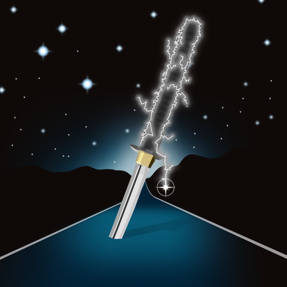 TheVRRonin's tweet photo. Who can tell us which three films are referenced in this katana? First 20 to get it right will get Katana Club membership. 

#NFTCommumity #NFTdrop #nftart #NFTCommunity #cryptoart https://t.co/JW67OjWwwV