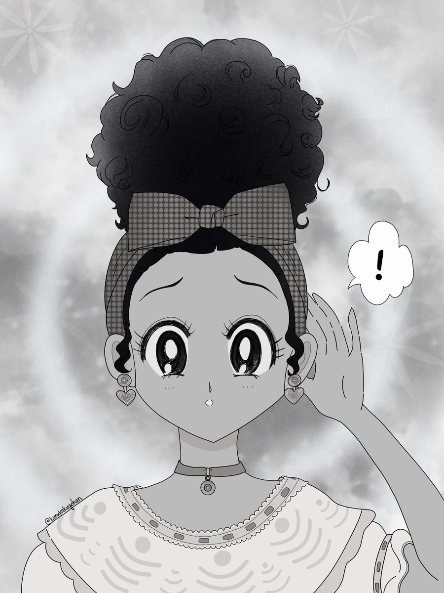 kimukakugohan's tweet photo. My cousin Dolores can hear this whole chorus a mile away 🎶

#Encanto 
Dolores gave me big eye manga vibes so tried drawing her in Sailor Moon manga style 💖 https://t.co/W6kLPHBkEo