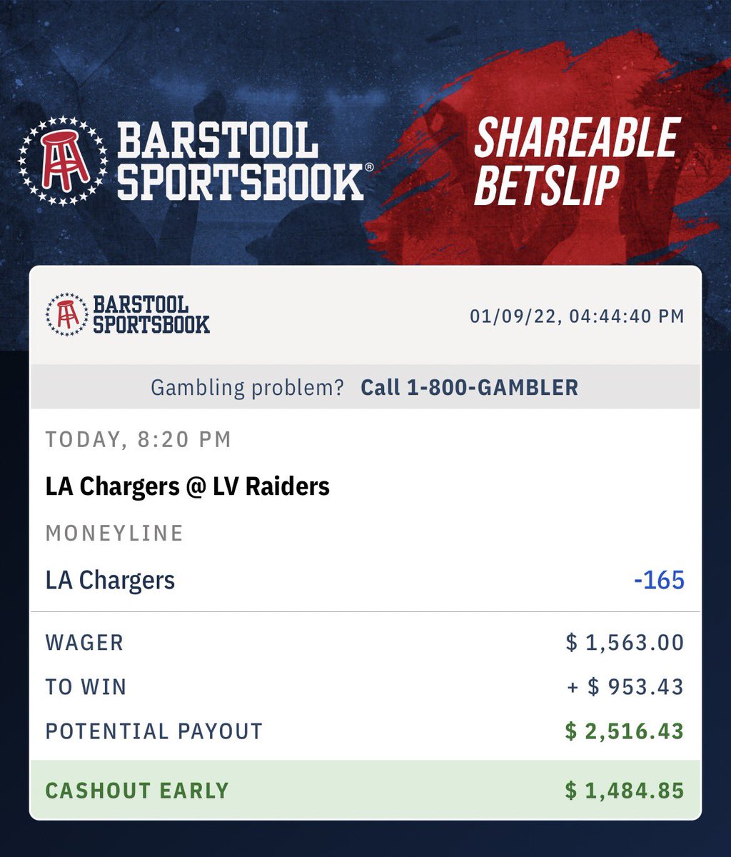 durLITsky's tweet photo. Day 6 of the $100 -> $10,000 challenge and I just can’t seem to find the play for today 🤒

SIKE I’m on Chargers ML (strictly because I would kill myself if I lost the -3 because of them going for 2 like idiots)

 Good luck boys let’s have a night 🤌 https://t.co/6meLXZIVz9