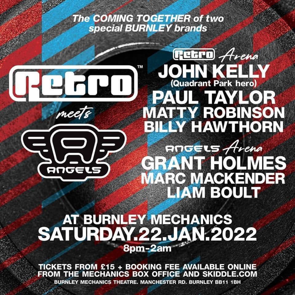 DJMattyRobbo's tweet photo. Two weeks to go until Retro meets Angels Reunion at Burnley Mechanics. 

Tickets available via the Skiddle link below. 

Hope to see you all then! 🎧🕺💃

https://t.co/0kClLrx0Wk

#classichouse #dj #retro #clubclassics #Burnley https://t.co/QgefmrtEkI