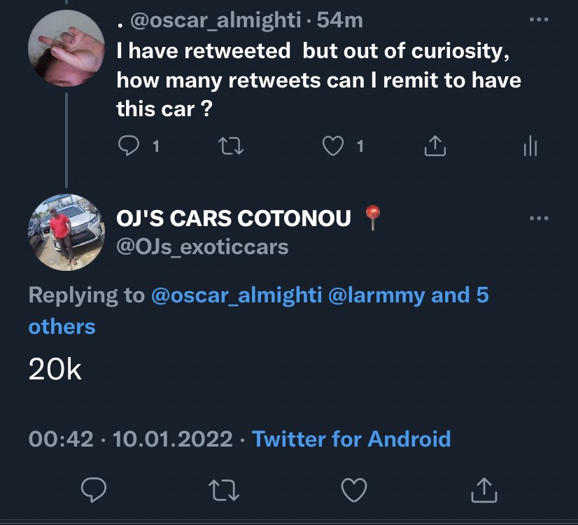 AlmightiMustang's tweet photo. I’m begging y’all with everything .. when you come across this just retweet.. if I can get 20k retweets this car is mine https://t.co/JZizRa1cX5
