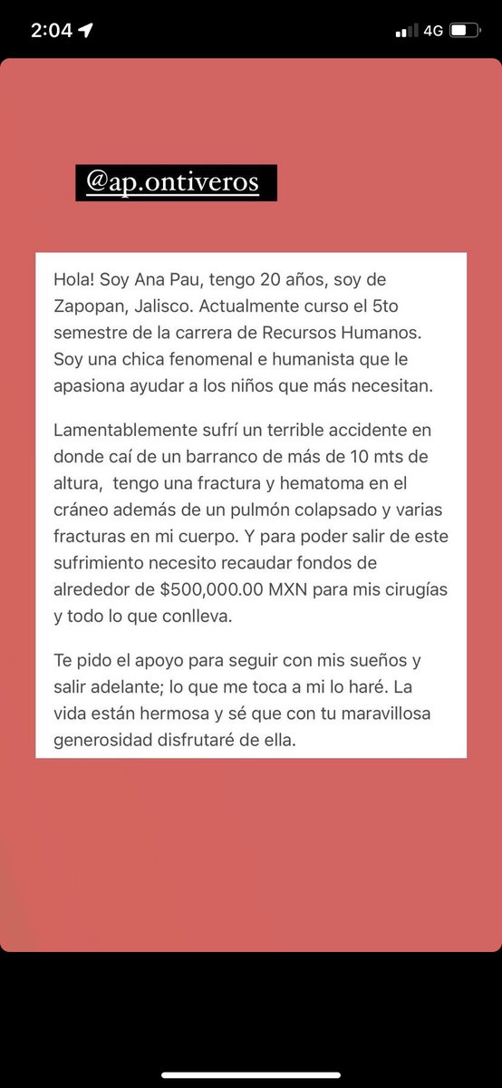 xime_ru's tweet photo. AYÚDENME A COMPARTIR PORFA!!!🙏🏼🙏🏼❤️❤️❤️❤️ Ana Pau sufrió un accidente muy grave y nos necesita a todos!! #FuerzaAP eres una guerrera!!❤️❤️❤️❤️❤️🙏🏼🙏🏼🙏🏼 https://t.co/b5XeRTfWkx