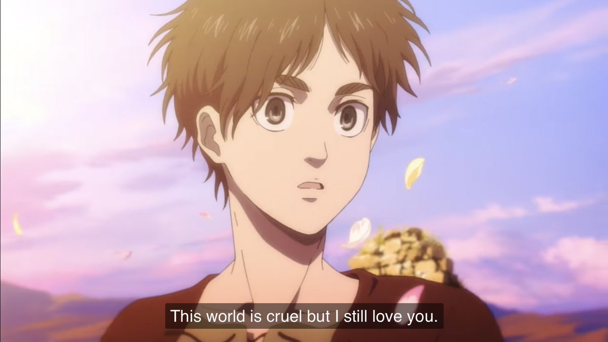 Frdwsss's tweet photo. #ShingekiNoKyojin #AttackonTitanFinalSeasonpart2 

-
-
-
-
-
-
attendez- 
l’ending parle vraiment de mikasa et eren …… https://t.co/UtbZnDgWWJ
