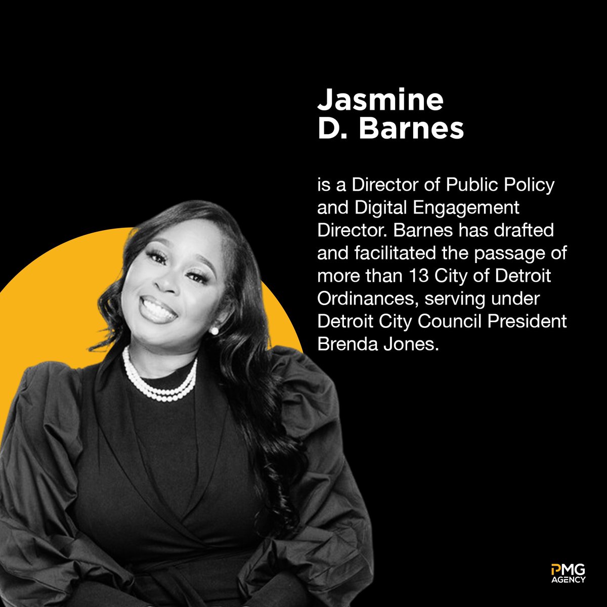 PMGDetroit's tweet photo. Jemell Cotton, Jasmine D. Barnes, and Asia Rawls were three amazing Black leaders celebrated at PMG Agency's Exclusive Dinner Experience and Conversation.

They are positively impacting Black lives and communities across Detroit and beyond through media, policy, and tech. https://t.co/2iXeGor6fV