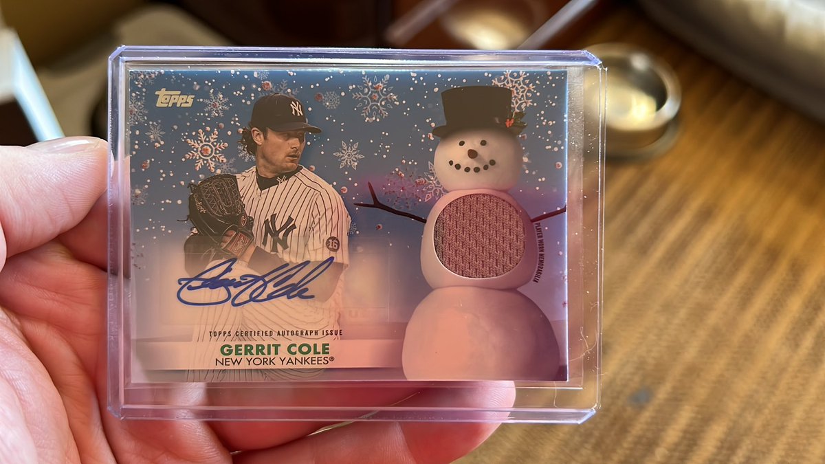 For Sale:
2021 Topps Holiday
Gerrit Cole
Snowman Auto/Meno
6/10
$175 shipped OBO
@Hobby_Connect
@HobbyConnector
@Yankees https://t.co/68jOAb88mC