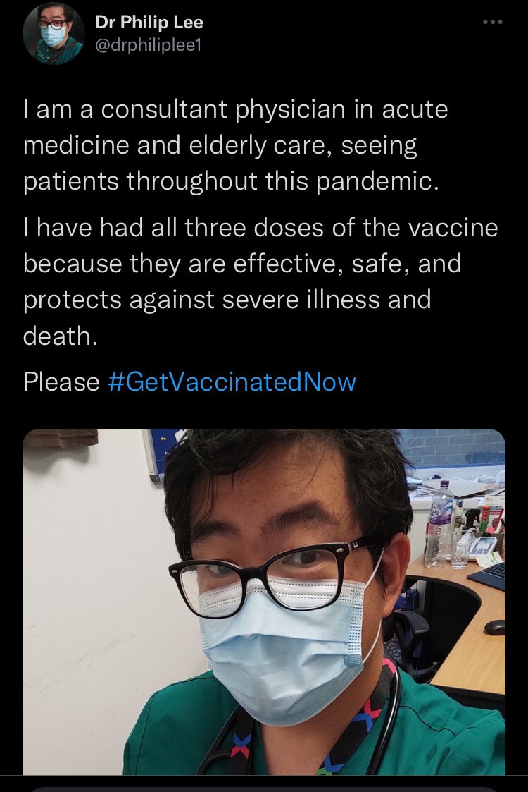 I don’t know if this is an organised campaign by NHS staff or an organic one, but either way my timeline is full of these tonight 👏 #GetVaccinated