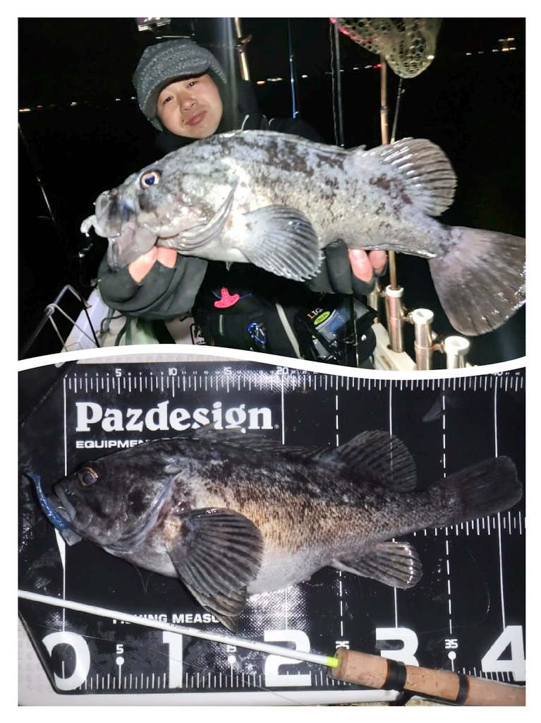 ozaki_garyu's tweet photo. 令和4年1月8日相馬オフショア
クロソイ40UP 5匹
最大魚はスプーンで
#OceanRuler #ライズアッパー #ウィードレスシンカー #クレイジグ波動SWIM #リグデザイン #デザインシャッド #リグデザインアンバサダー #リブリブ
#FIDELITY #AzusaSS9 #Azusa70L #Azusa66SL #鱒レンジャー改SP50月刀夜光 https://t.co/HR4eR25j1J