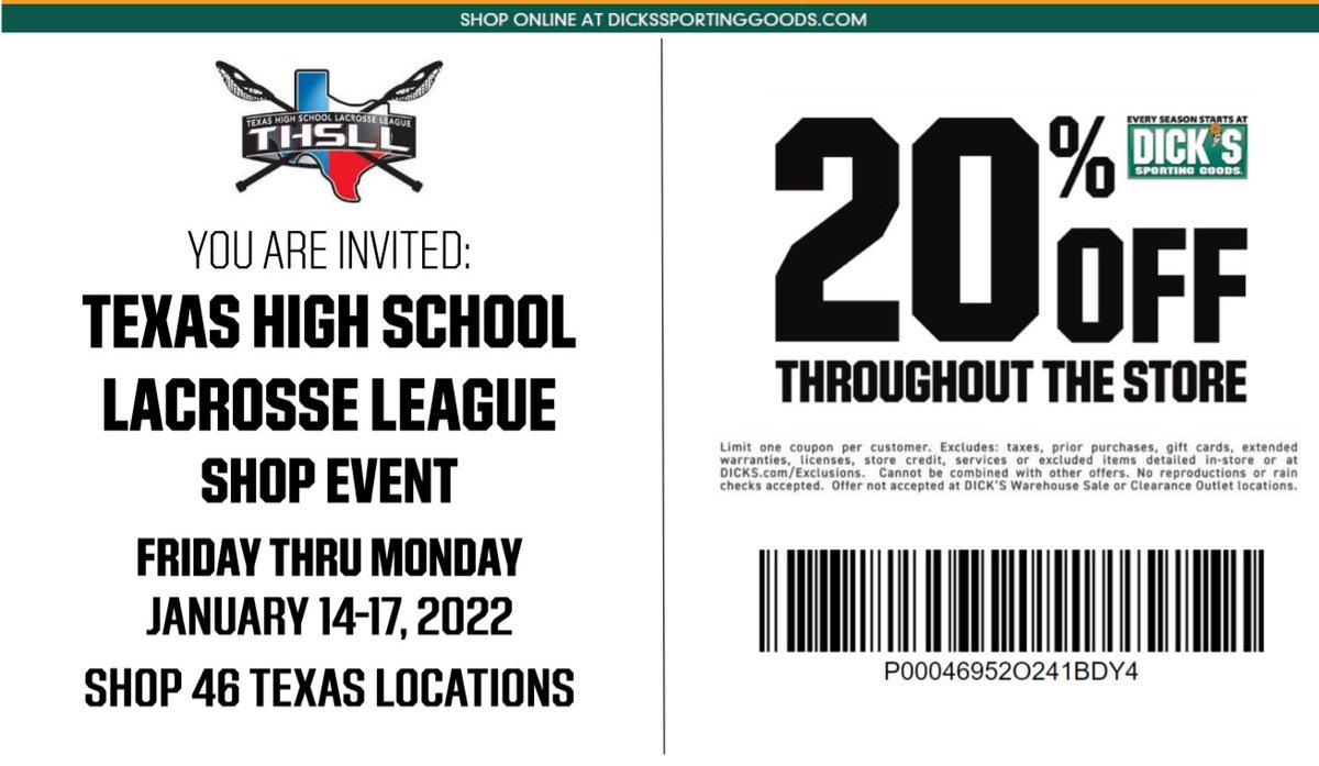 Time for some pre-season savings at Dick's Sporting Goods! cdn.flowcode.com/prodassets/Sho…