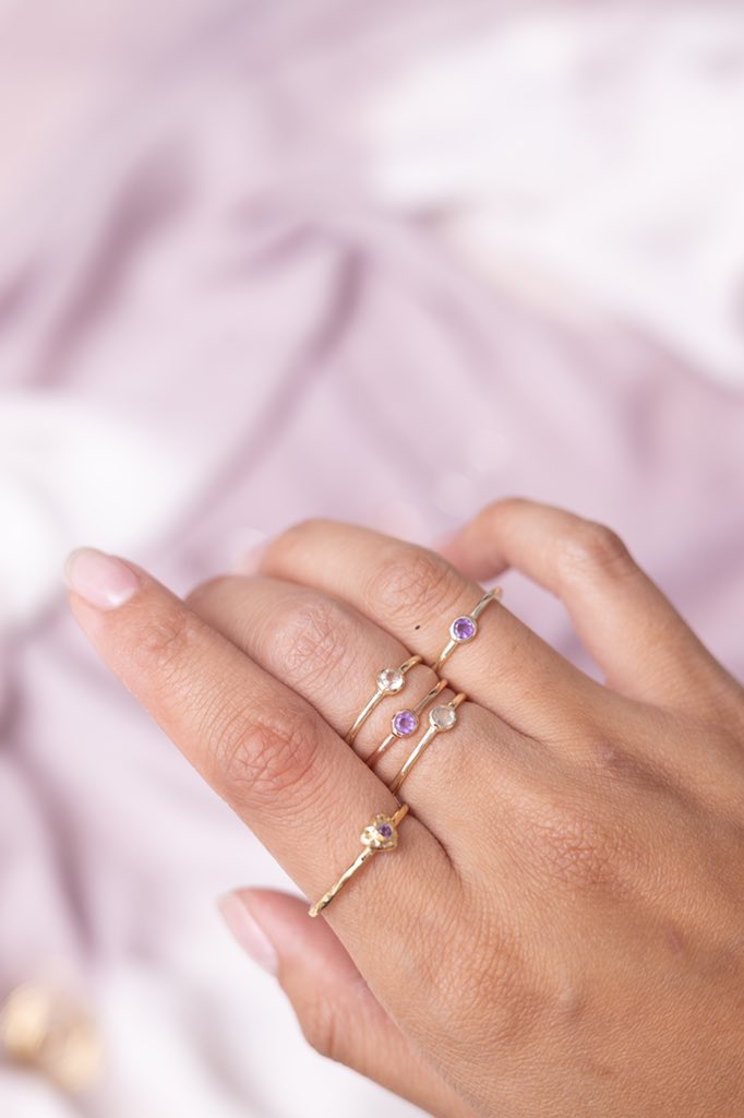 TinyRitualsCo's tweet photo. Get stacked with good vibes 😍 Stay connected to the crystals natural healing properties with these everyday dainty rings. 🔮✨

Tap to shop now 💫 https://t.co/l3GnkXIc0m https://t.co/zE3nr4ENGU